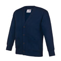 Navy - Front - Awdis Childrens-Kids Academy Cardigan