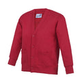 Red - Front - Awdis Childrens-Kids Academy Cardigan