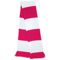 Fuchsia-White - Front - Result Winter Essentials Team Winter Scarf