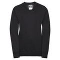 Black - Front - Russell Childrens-Kids Jerzees Schoolgear V Neck Sweatshirt