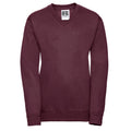 Burgundy - Front - Russell Childrens-Kids Jerzees Schoolgear V Neck Sweatshirt