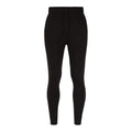 Jet Black - Front - Awdis Unisex Adult Tapered Plain Jogging Bottoms