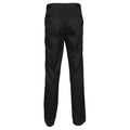 Black - Back - Henbury Womens-Ladies Flat Fronted Trousers