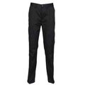 Black - Front - Henbury Womens-Ladies Flat Fronted Trousers