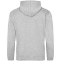 Heather Grey - Back - Awdis Unisex Adult Heather Drawstring Hoodie