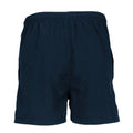 Navy - Back - Tombo Childrens-Kids Start Line Mesh Lined Shorts