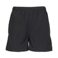 Black - Front - Tombo Childrens-Kids Start Line Mesh Lined Shorts