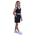 Black - Back - Tombo Childrens-Kids Start Line Mesh Lined Shorts