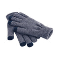 Heather Navy - Front - Beechfield Unisex Adult Touch Screen Heather Gloves