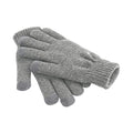 Heather - Front - Beechfield Unisex Adult Touch Screen Heather Gloves