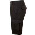 Black - Side - SOLS Mens Jackson Cargo Shorts