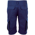 French Navy - Back - SOLS Mens Jackson Cargo Shorts