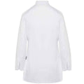 White - Back - Dennys Womens-Ladies Premium Long-Sleeved Chef Jacket