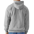 Sports Grey - Back - Gildan Mens Midweight Soft Touch Full Zip Hoodie