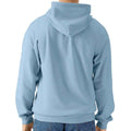 Stone Blue - Back - Gildan Mens Midweight Soft Touch Full Zip Hoodie