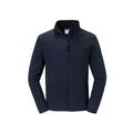 French Navy - Front - Russell Mens Essential Recycled Soft Shell Jacket