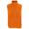 Orange - Front - SOLS Unisex Adult Factor Microfleece Recycled Body Warmer