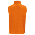 Orange - Back - SOLS Unisex Adult Factor Microfleece Recycled Body Warmer