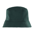 Bottle Green-White - Front - Result Genuine Recycled Mens Core Reversible Bucket Hat