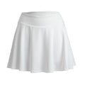 White - Front - Spiro Womens-Ladies Recycled Fitness Skort