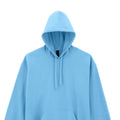 Sky Blue - Back - Gildan Mens Midweight Soft Touch Hoodie