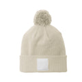 Oatmeal-White - Back - Beechfield Unisex Adult Pom Pom Beanie