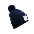 Oxford Navy - Front - Beechfield Unisex Adult Pom Pom Beanie