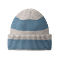 Natural Stone-Dusty Blue - Back - Beechfield Unisex Adult Colour Block Beanie