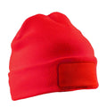 Red - Front - Result Genuine Recycled Printers Double Knit Recycled Beanie