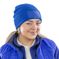 Royal Blue - Back - Result Genuine Recycled Printers Double Knit Recycled Beanie