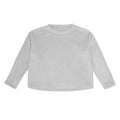 Silver Grey - Front - Brand Lab Womens-Ladies Plush Fleece Sweatshirt