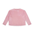 Blush Pink - Front - Brand Lab Womens-Ladies Plush Fleece Sweatshirt