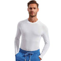 White - Side - Onna Mens Unstoppable Fresh Underscrub Base Layer Top