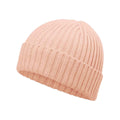 Peach - Back - Beechfield Childrens-Kids Organic Cotton Beanie