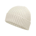 Almond - Back - Beechfield Childrens-Kids Organic Cotton Beanie