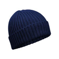 Oxford Navy - Front - Beechfield Childrens-Kids Organic Cotton Beanie