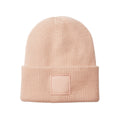 Peach - Front - Beechfield Unisex Adult Tonal Patch Deep Cuffed Beanie