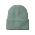 Dusty Green - Front - Beechfield Unisex Adult Tonal Patch Deep Cuffed Beanie