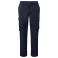 Navy - Front - Premier Unisex Adult Premier Stretchchecker Cargo Trousers