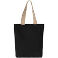 Black Night-Hemp - Front - Kimood Recycled Flat Base Tote Bag