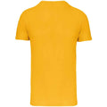 Yellow - Back - Kariban Mens BIO150IC Crew Neck T-Shirt