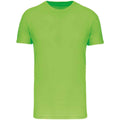 Lime Green - Front - Kariban Mens BIO150IC Crew Neck T-Shirt