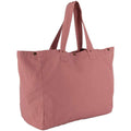 Pink Ochre - Front - Kimood Washed Cotton Shopper Bag