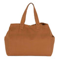 Caramel Coffee - Front - Kimood Washed Cotton Shopper Bag