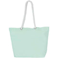 Misty Green - Front - Kimood Washed Cotton Tote Bag