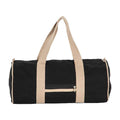 Black Night-Hemp - Front - Kimood Recycled Duffle Bag