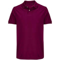 Astral Purple - Front - SOLS Unisex Adult Pacific Pique Twin Needle Stitch Polo Shirt