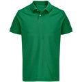 Kelly Green - Front - SOLS Unisex Adult Pacific Pique Twin Needle Stitch Polo Shirt