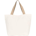 Ecume-Hemp - Front - Kimood Large Recycled Flat Base Tote Bag