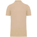 Light Sand - Back - Kariban Mens Pique Organic Polo Shirt